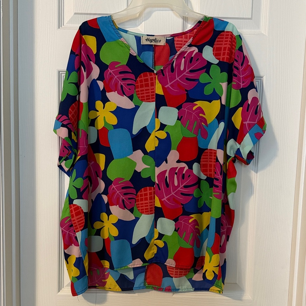 Haplica Women's Vibrant Floral Blouse